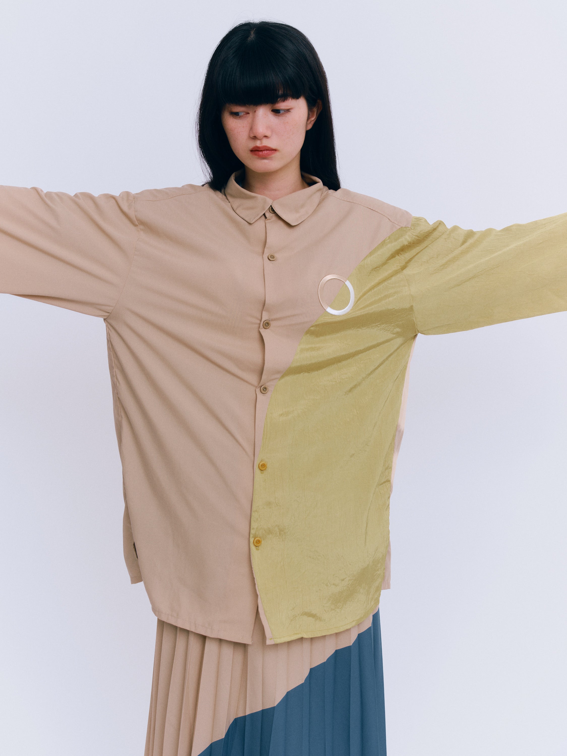 サークル刺繍ロングスリーブシャツ – Monde work オンラインストア