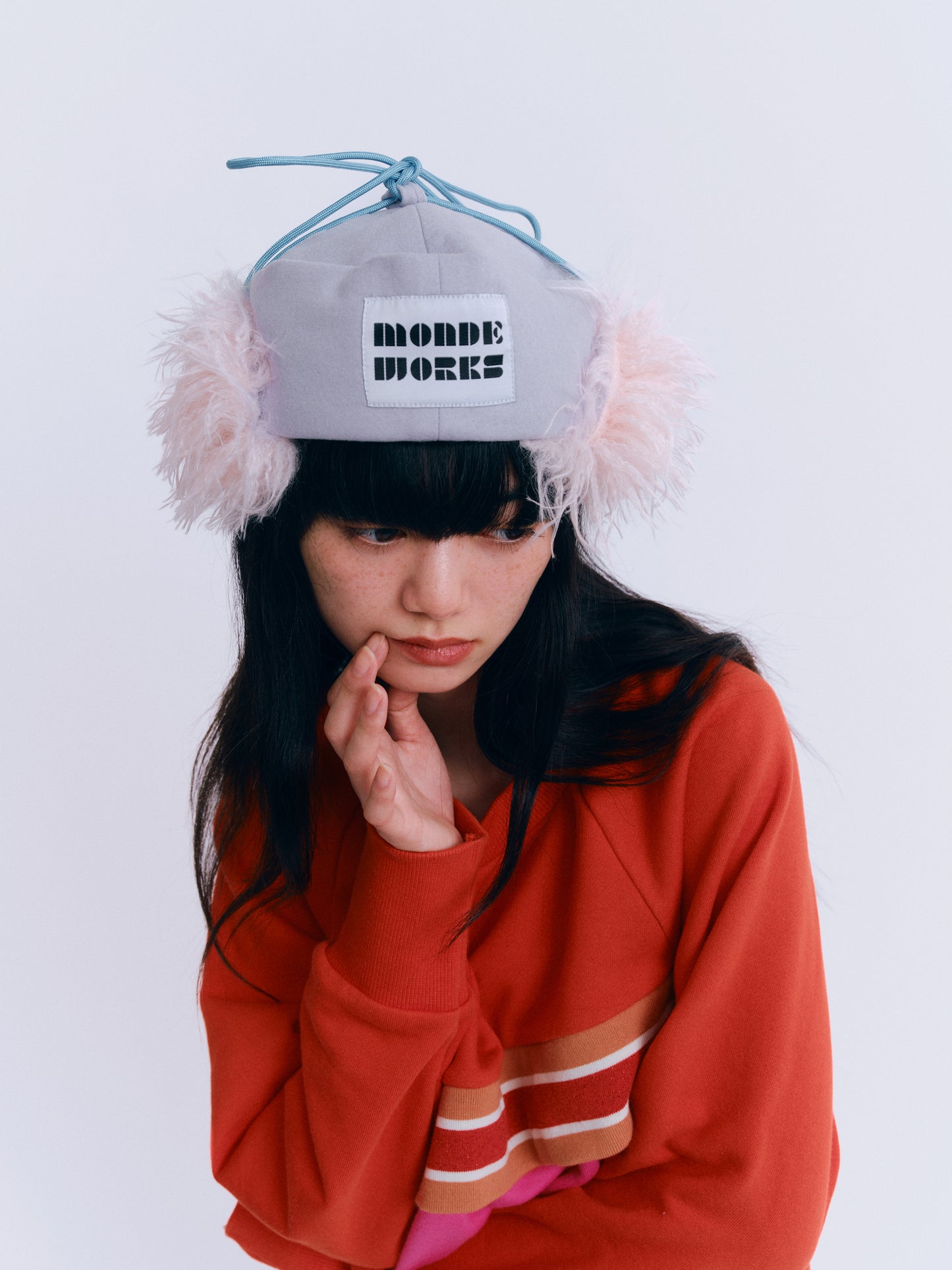 [受注生産9月末]ファー付きウールHAT
