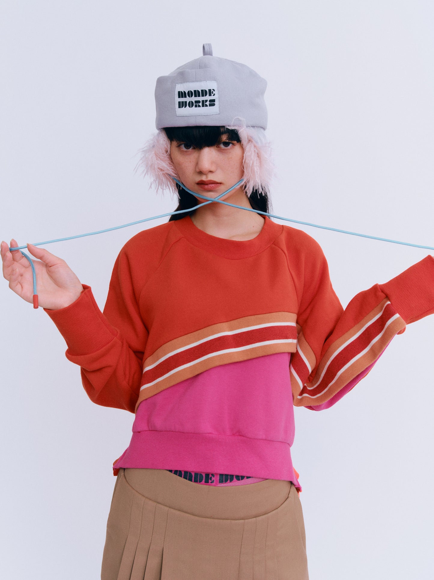 [受注生産9月末]ファー付きウールHAT
