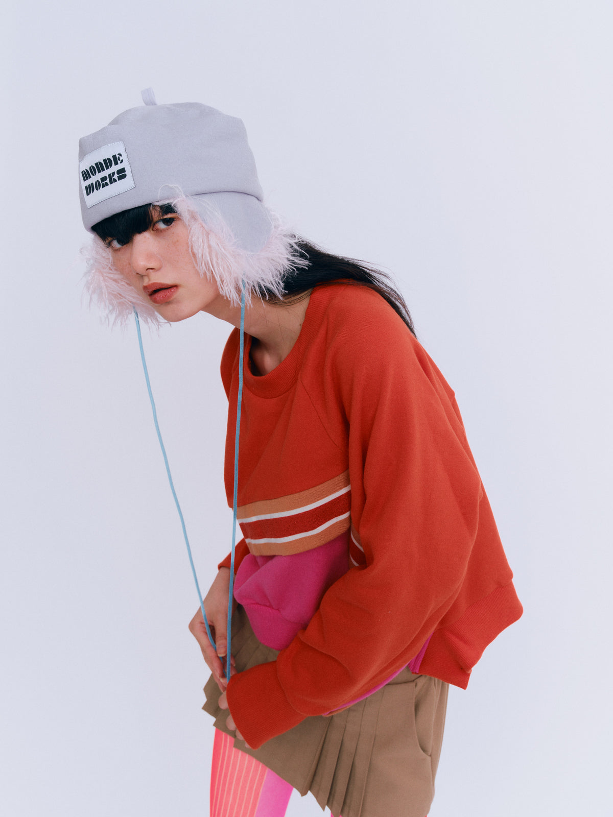 [受注生産9月末]ファー付きウールHAT