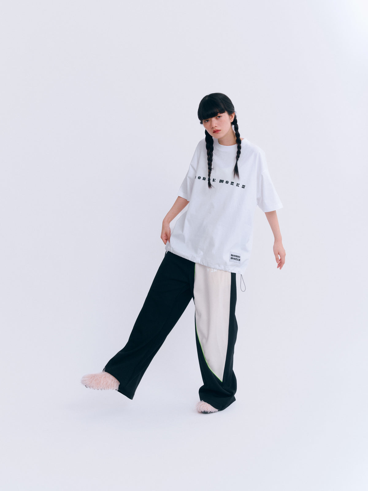 ストレートジャージパンツ