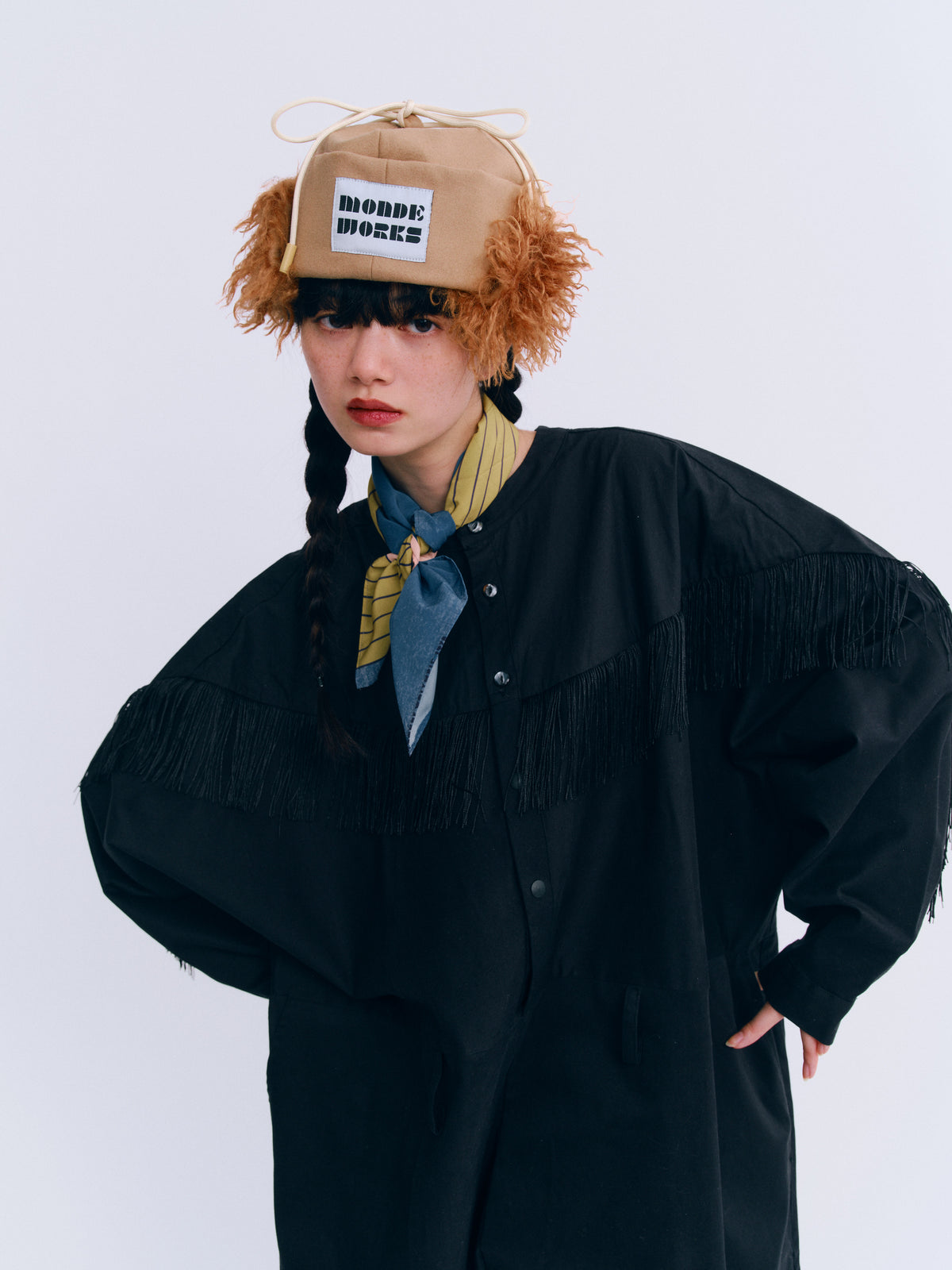 [受注生産9月末]ファー付きウールHAT