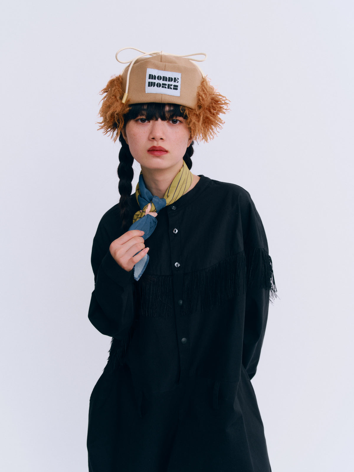[受注生産9月末]ファー付きウールHAT