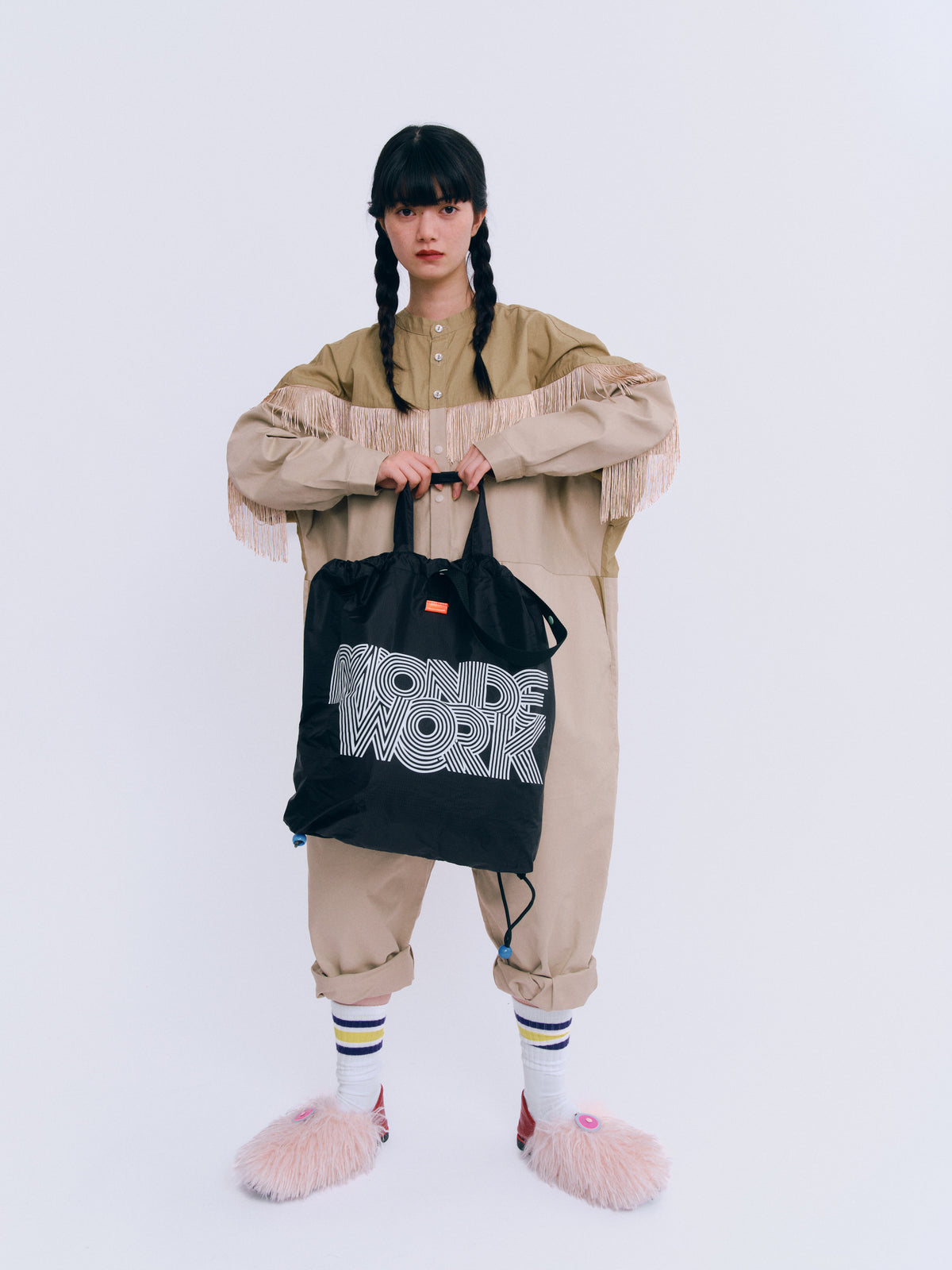 MONDEWORKロゴ３WAYナップサック 10