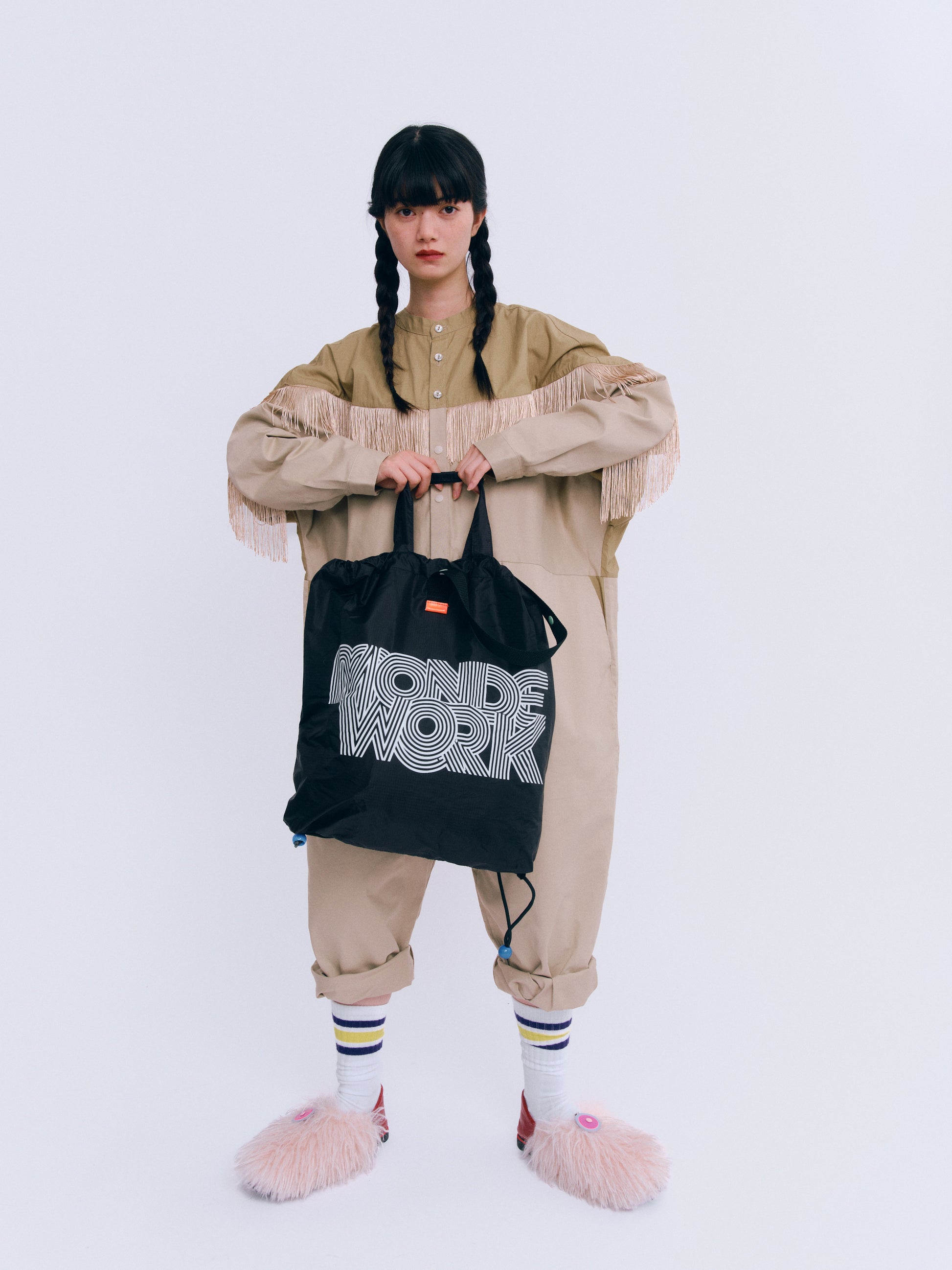 MONDEWORKロゴ３WAYナップサック 10