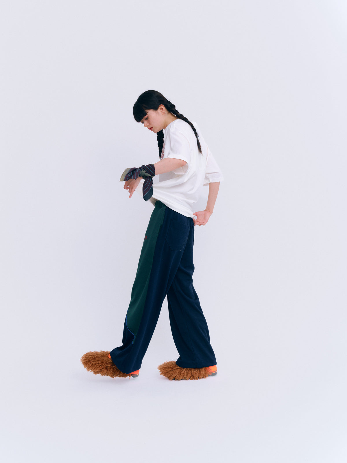 ストレートジャージパンツ