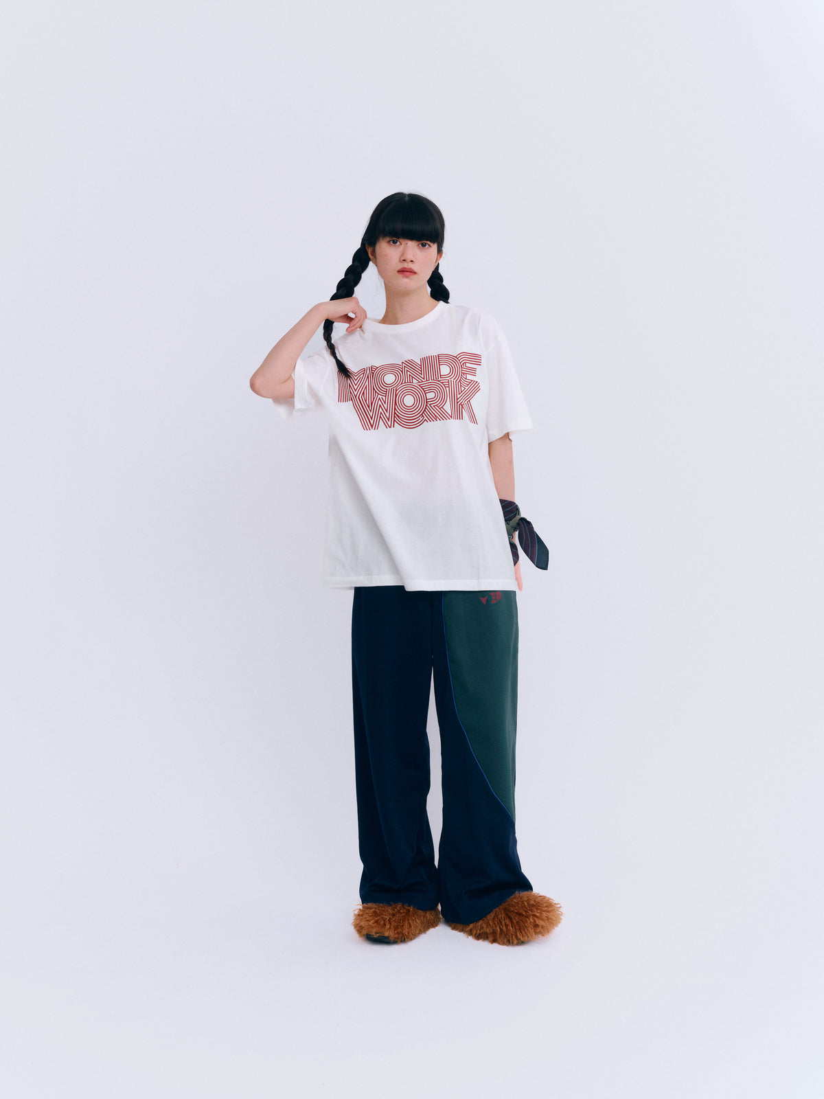 ストレートジャージパンツ